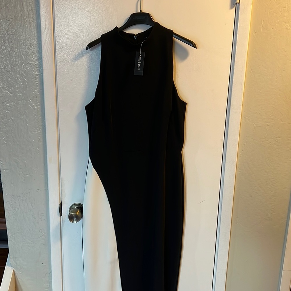 Black Midi Dress - WHITE HOUSE BLACK MARKET (SIZE 8)